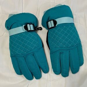 Weatherproof Teal and Black Winter Gloves